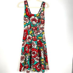 Mystic Bright Floral Graphic Dress